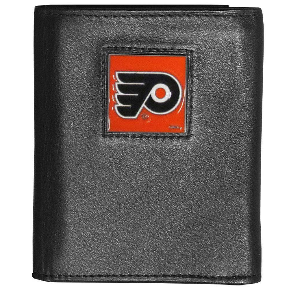 Philadelphia Flyers® Deluxe Leather Tri-fold Wallet Packaged in Gift Box - Siskiyou Buckle - Flyclothing LLC