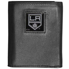 Los Angeles Kings® Deluxe Leather Tri-fold Wallet Packaged in Gift Box - Siskiyou Buckle