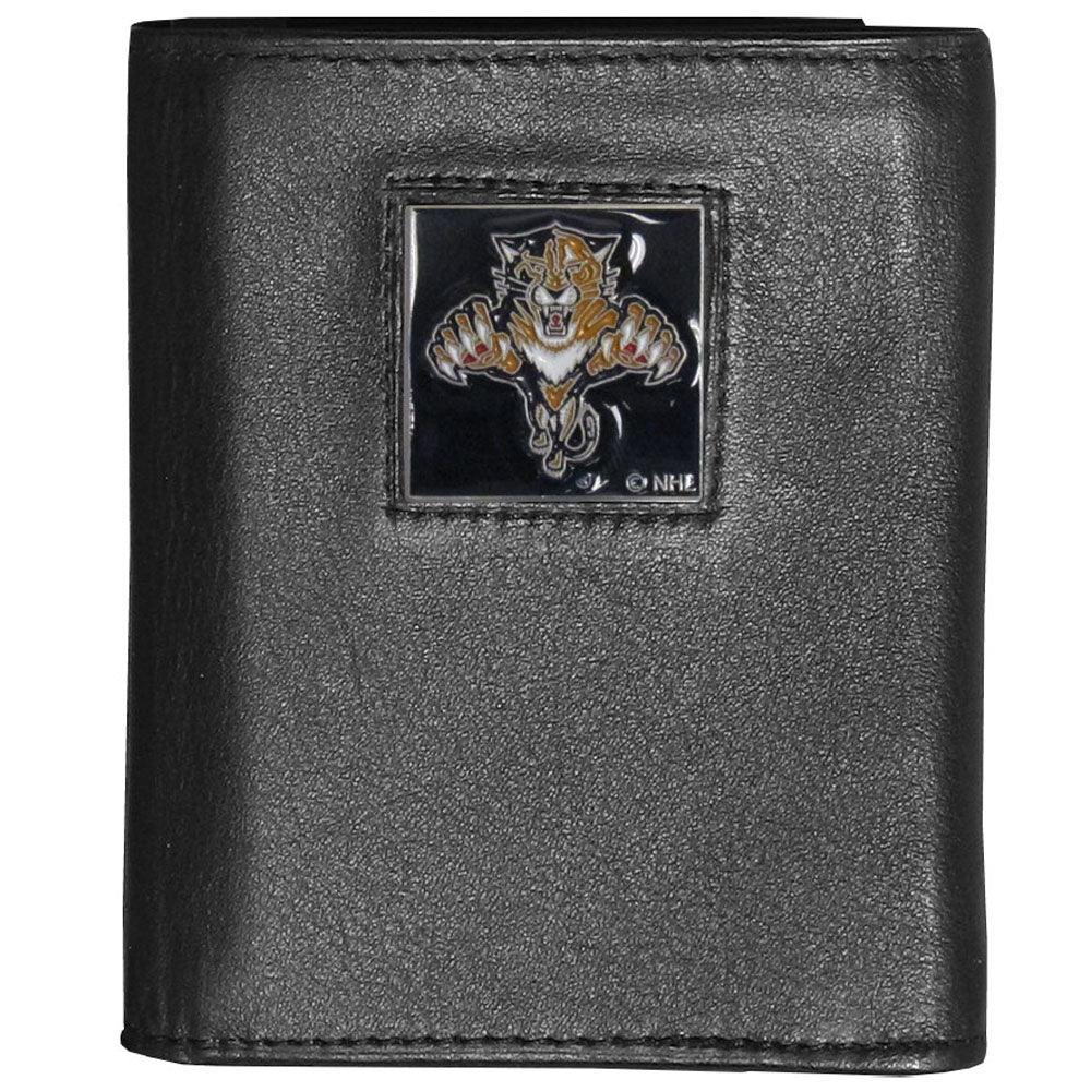 Florida Panthers® Deluxe Leather Tri-fold Wallet - Flyclothing LLC