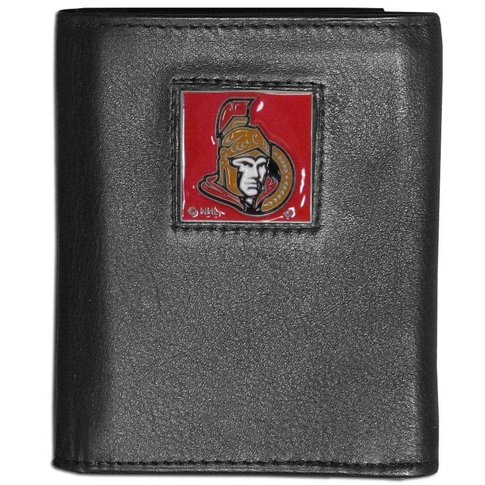 Ottawa Senators® Leather Tri-fold Wallet - Siskiyou Buckle - Flyclothing LLC