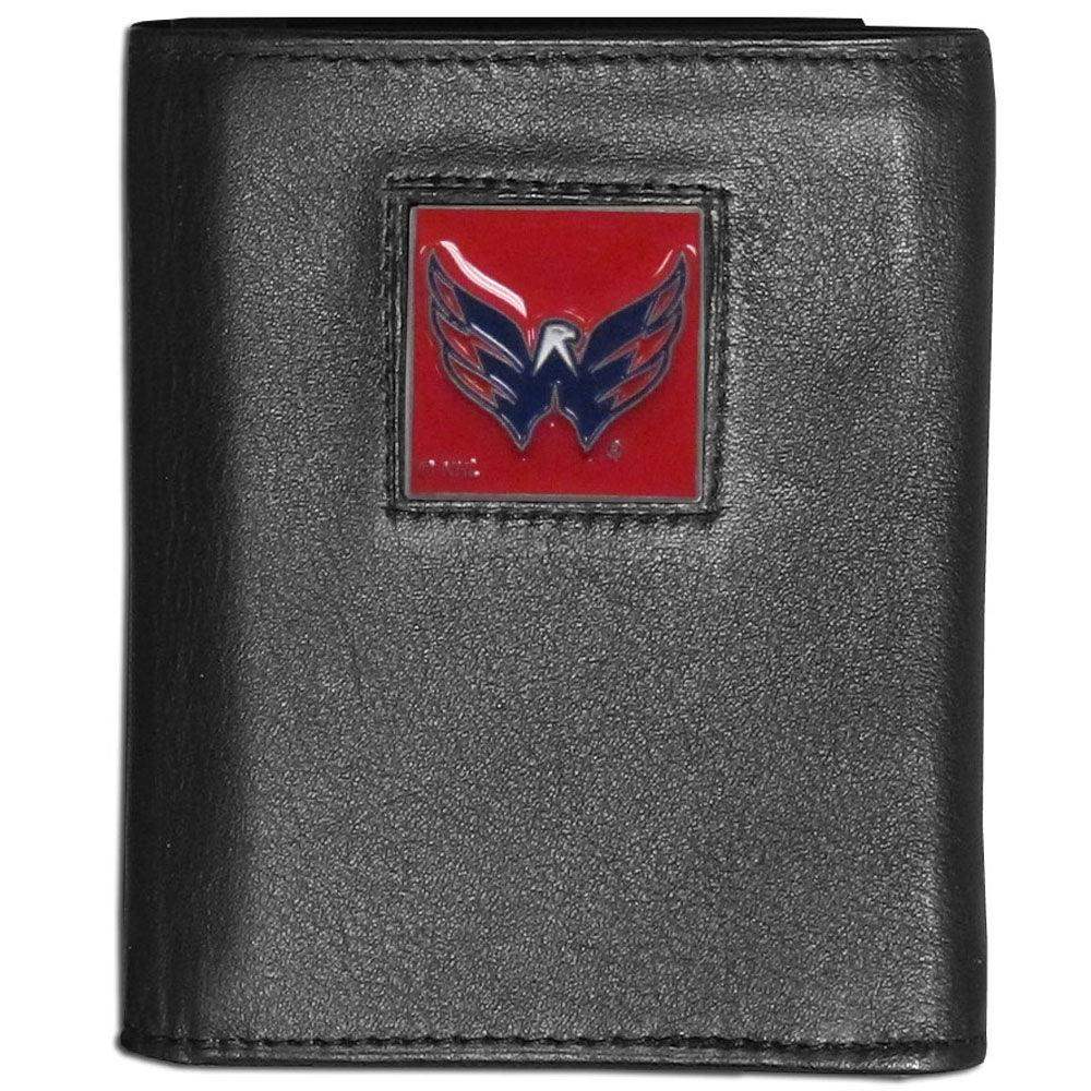 Washington Capitals® Leather Tri-fold Wallet - Siskiyou Buckle - Flyclothing LLC