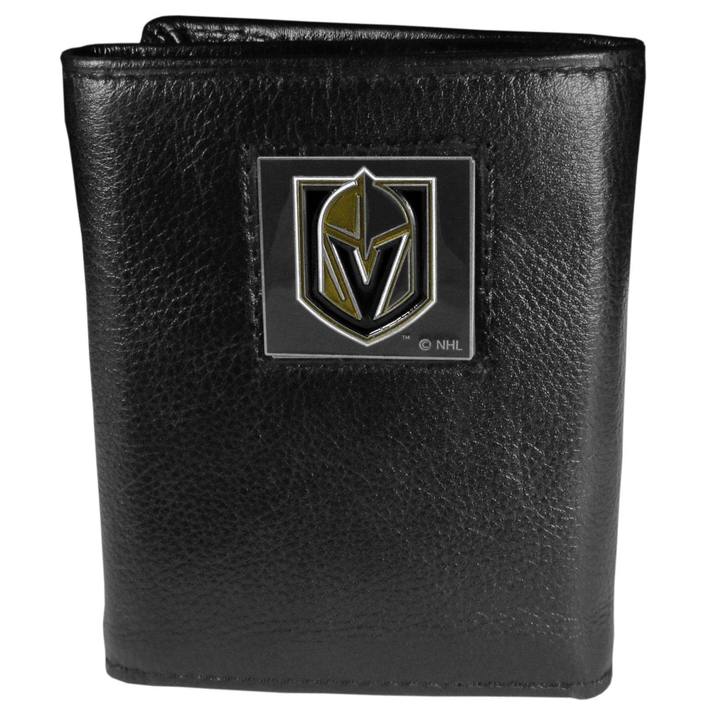 Vegas Golden Knights Leather Tri-fold Wallet - Siskiyou Buckle