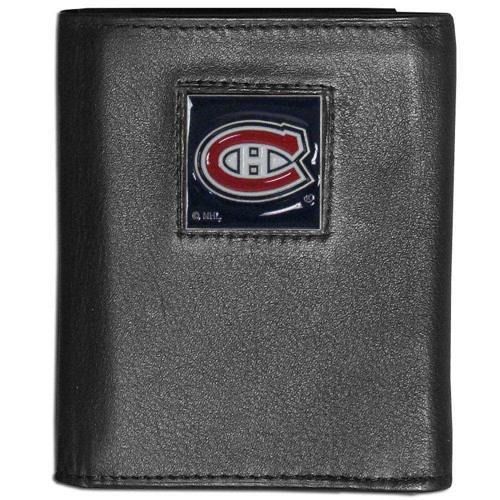 Montreal Canadiens® Leather Tri-fold Wallet - Siskiyou Buckle - Flyclothing LLC