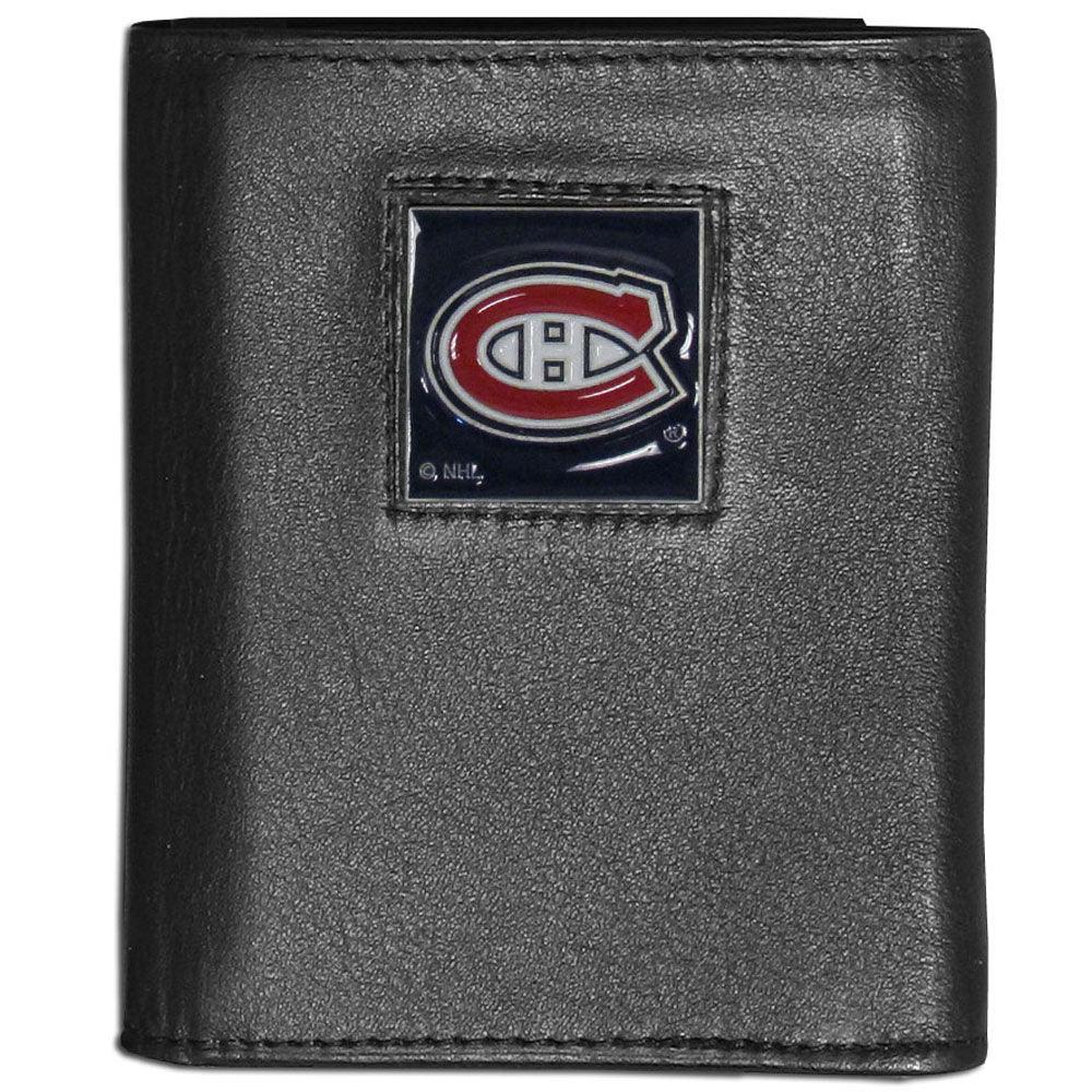 Montreal Canadiens® Leather Tri-fold Wallet - Flyclothing LLC