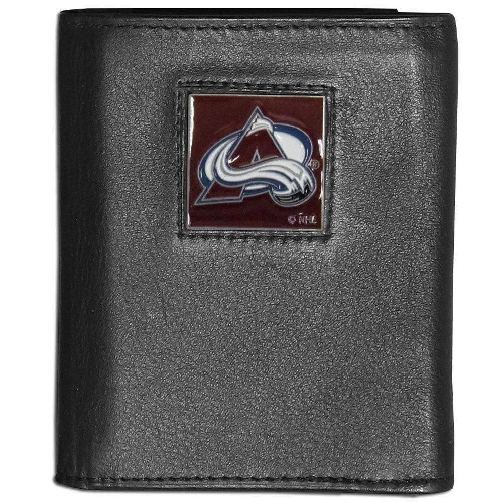 Colorado Avalanche® Leather Tri-fold Wallet - Siskiyou Buckle - Flyclothing LLC