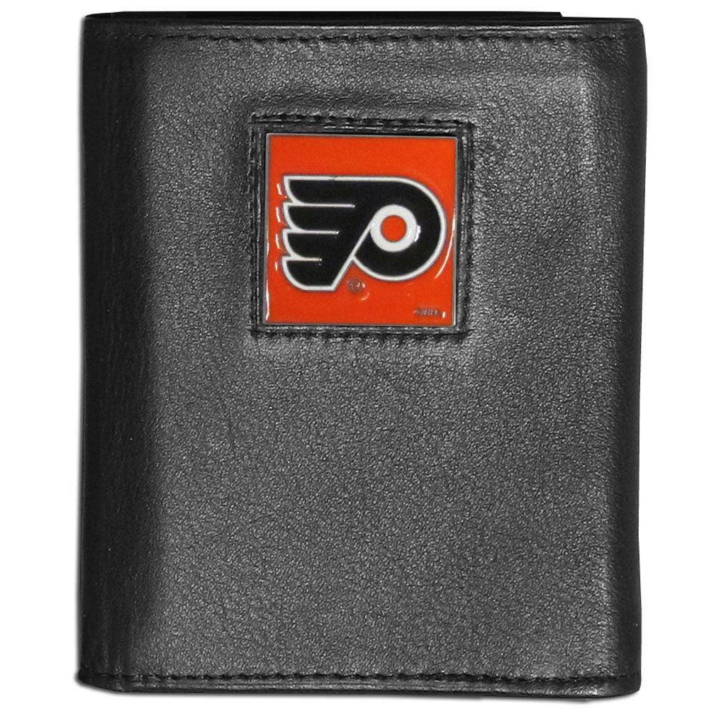 Philadelphia Flyers® Leather Tri-fold Wallet - Siskiyou Buckle