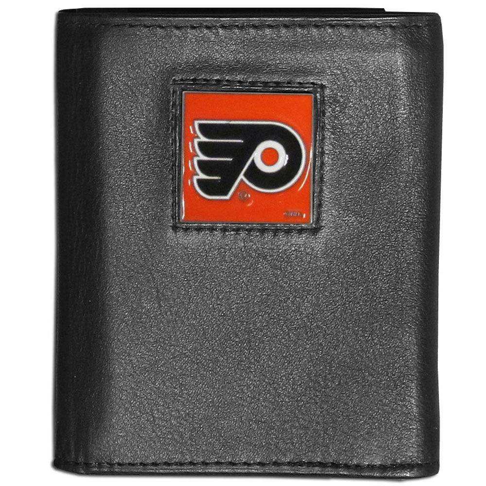 Philadelphia Flyers® Leather Tri-fold Wallet - Siskiyou Buckle - Flyclothing LLC