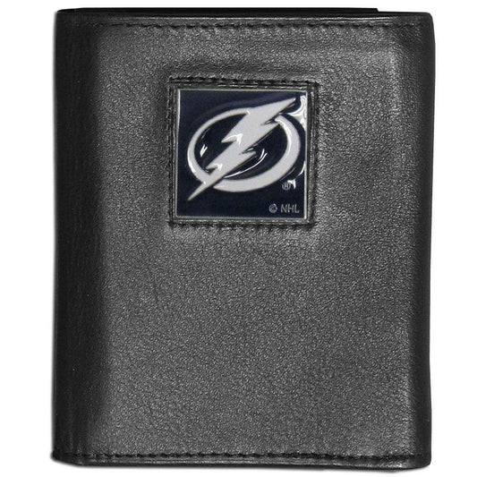Tampa Bay Lightning® Leather Tri-fold Wallet - Flyclothing LLC