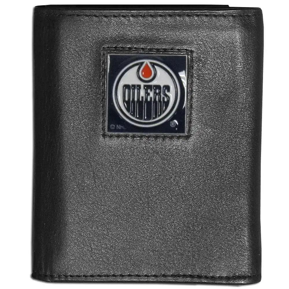 Edmonton Oilers® Leather Tri-fold Wallet - Siskiyou Buckle