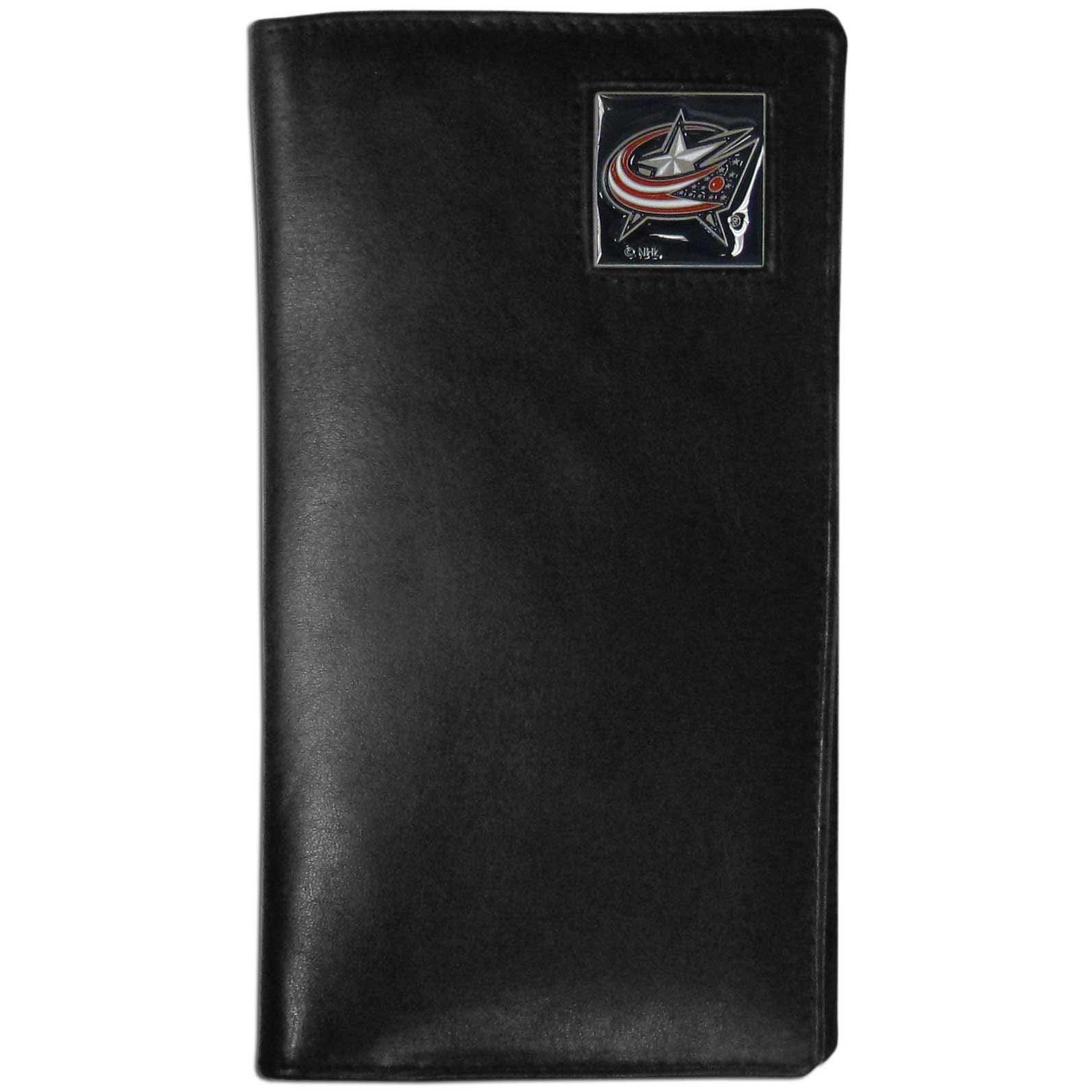 Columbus Blue Jackets® Leather Tall Wallet - Siskiyou Buckle