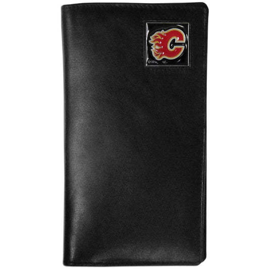 Calgary Flames® Leather Tall Wallet - Siskiyou Buckle