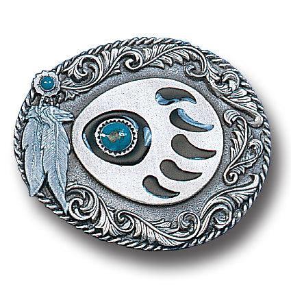 Western Claw with Stone Enameled Belt Buckle - Flyclothing LLC