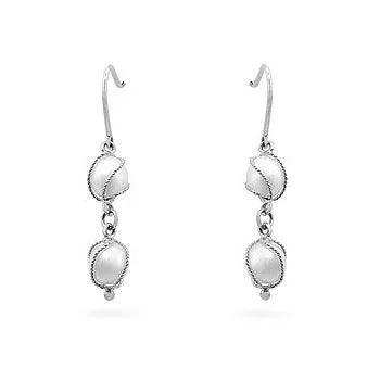 White Gold Pearl Drops - JGI - Flyclothing LLC