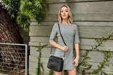 Kiko Leather Fold Over Crossbody - Kiko