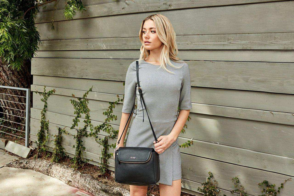 Kiko Leather Fold Over Crossbody - Kiko - Flyclothing LLC