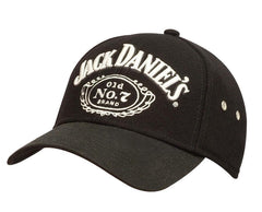 Jack Daniels 6 Panel Black Wool Baseball Cap - Jack Daniels Clothing