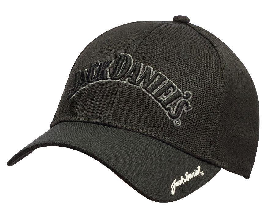 Jack Daniels 6 Panel Black Logo Hat - Jack Daniels Clothing