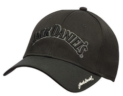 Jack Daniels 6 Panel Black Logo Hat - Jack Daniels Clothing