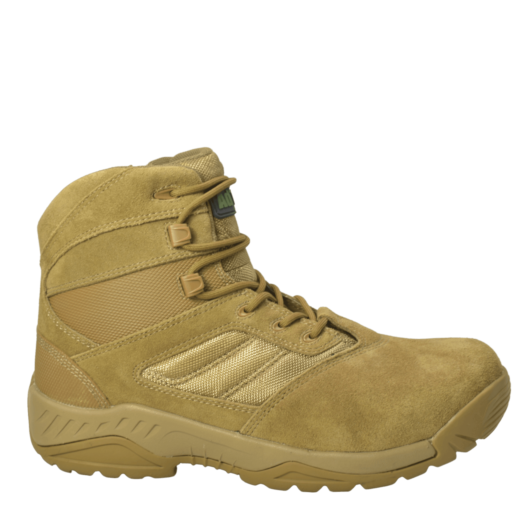 AdTec Men's 6" Suede Leather Side Zipper Tactical Boot Coyote - AdTec - Flyclothing LLC