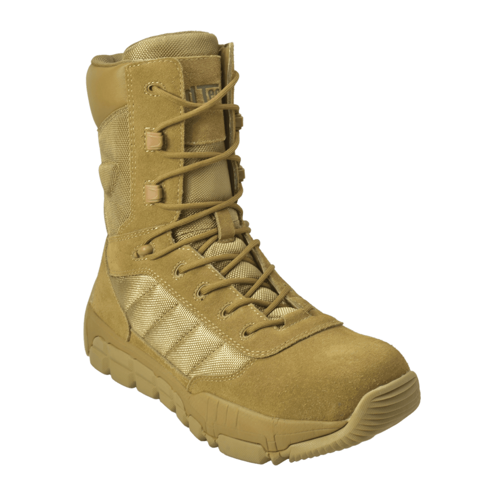 AdTec Men's 9" Suede Leather Side Zipper Composite Toe Tactical Boot Coyote - AdTec - Flyclothing LLC