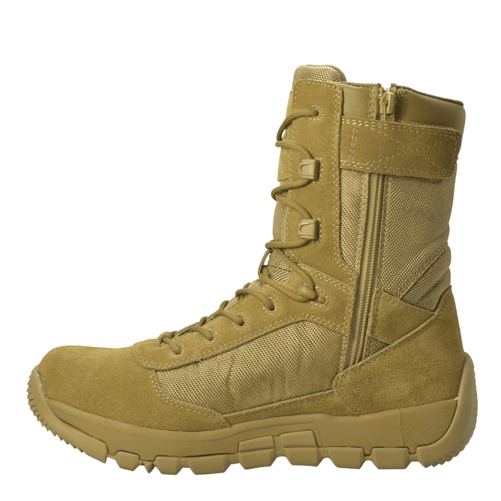 AdTec Men's 9" Suede Leather Side Zipper Composite Toe Tactical Boot Coyote - AdTec - Flyclothing LLC
