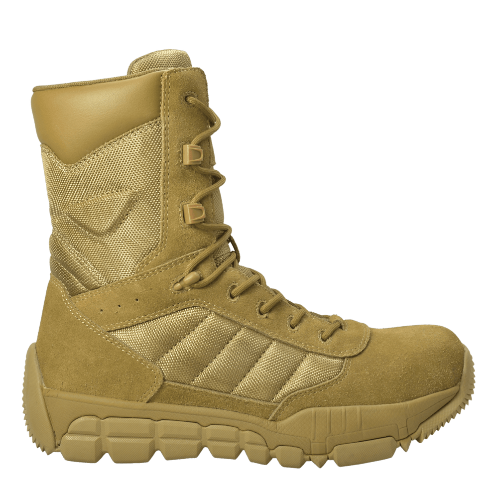 AdTec Men's 9" Suede Leather Side Zipper Composite Toe Tactical Boot Coyote - AdTec