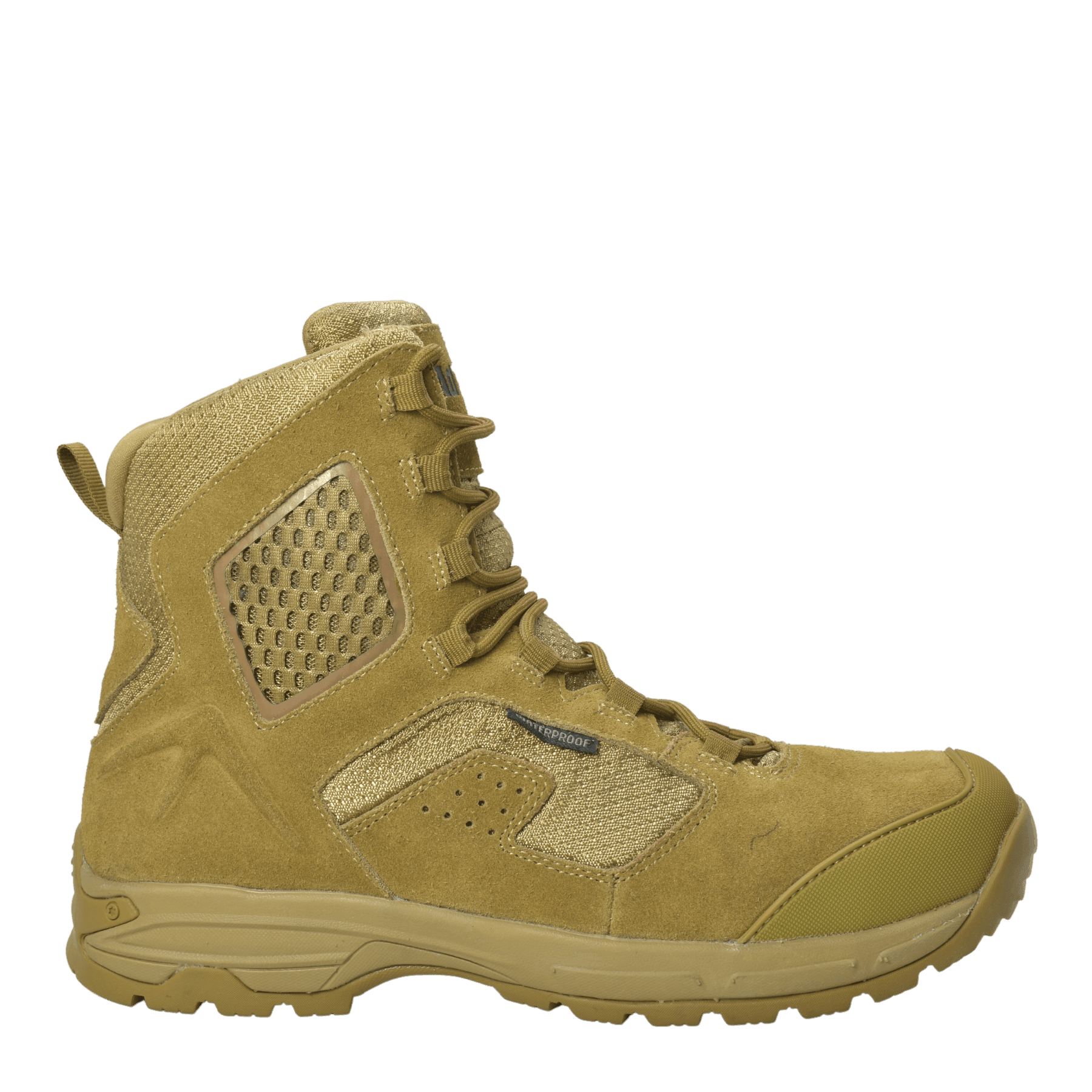 AdTec Men's 8" Suede Leather Side Zipper Waterproof Tactical Boot Coyote - Flyclothing LLC