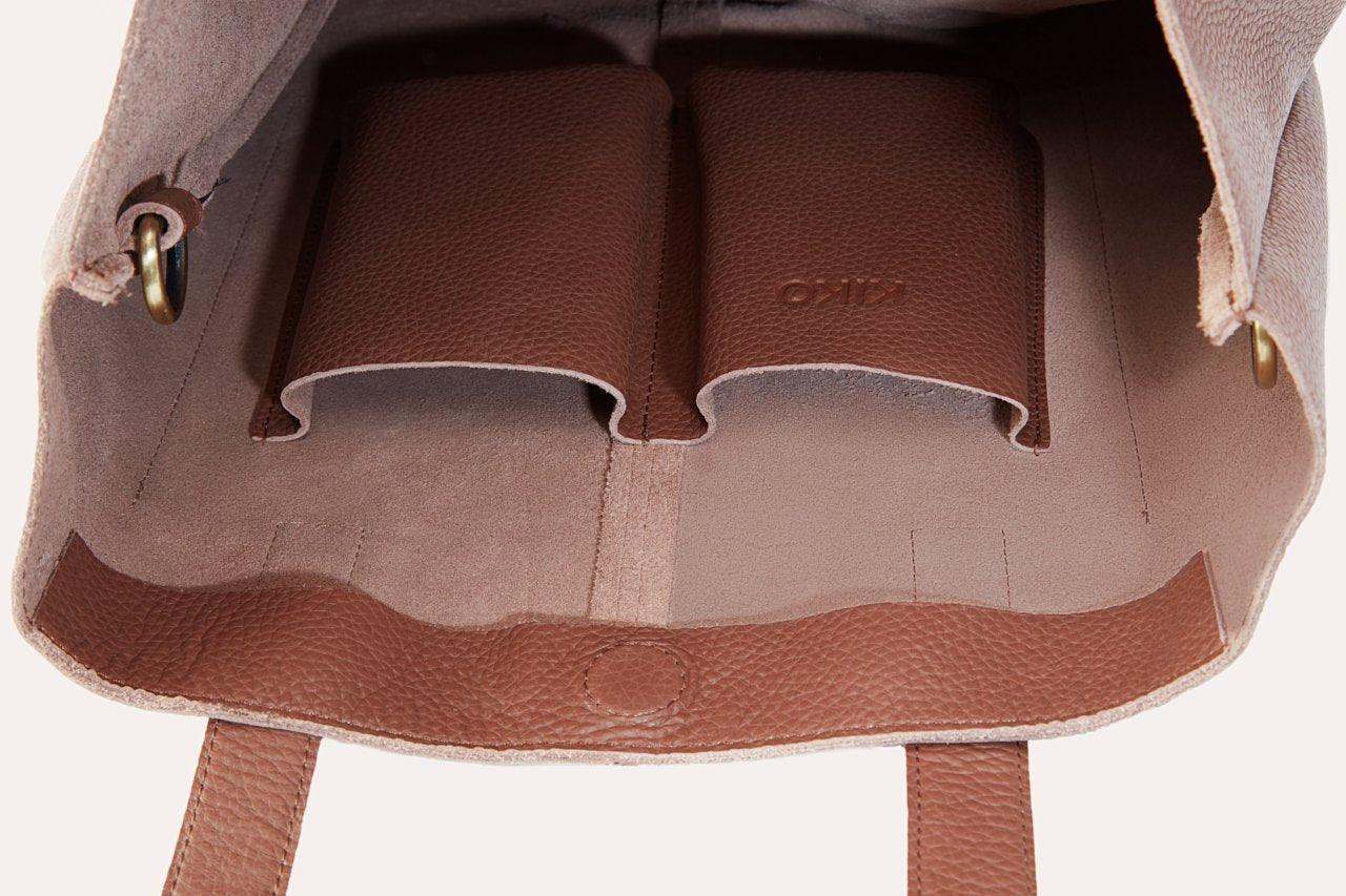 Kiko Leather Journalist Tote - Kiko