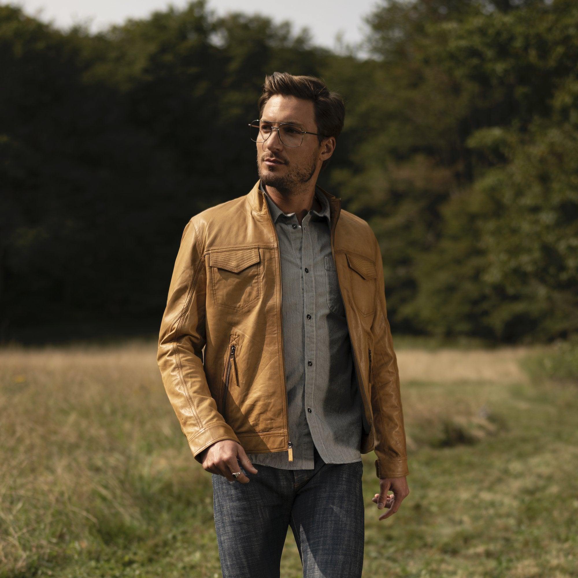 Stetson Butter Soft Distressed Leather Jacket - Flyclothing LLC