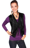 Scully BLACK BOAR SUEDE FRINGE VEST - Scully Leather