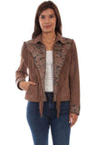 Scully SAND FRINGE/BEADED JACKET - Scully Leather