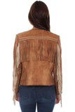 Scully BUCKSKIN BOAR SUEDE FRINGE/STUDDED JACKET - Scully Leather