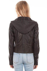 Scully Leather 100% Leather Black Ladies Jacket - Scully Leather - Flyclothing LLC