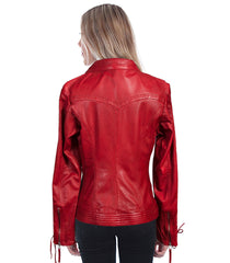 Scully RED LAMB LACED SLEEVE JACKET - Flyclothing LLC