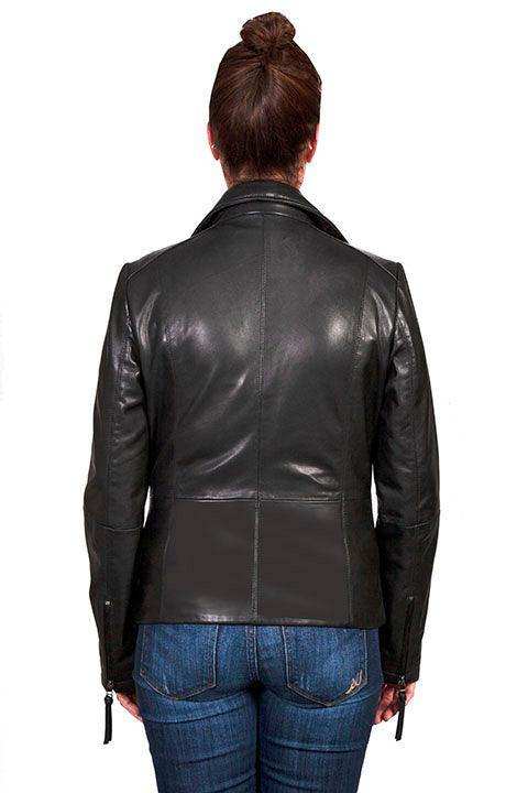 Scully Leather Black Lamb Ladies Zip Front Jacket - Scully Leather - Flyclothing LLC