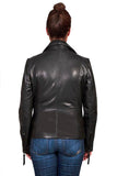 Scully Leather Black Lamb Ladies Zip Front Jacket - Scully Leather