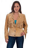 Scully Leather 100% Leather Old Rust Fringe/Lacing Jacket - Scully Leather