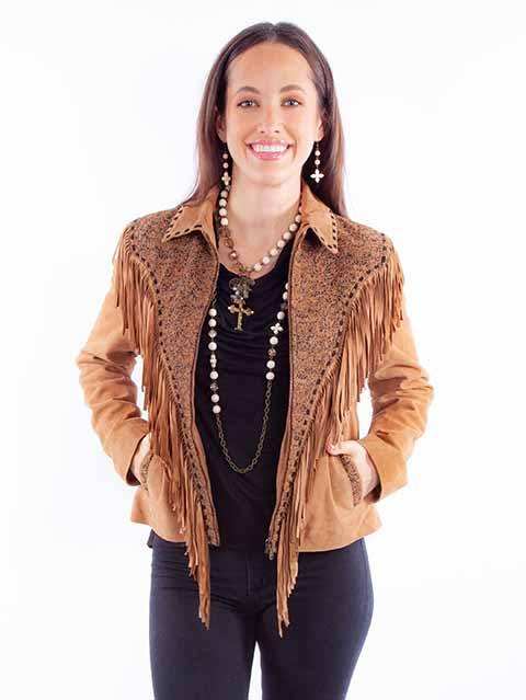 Scully Leather Leatherwear Womens Tan Ladies Jacket - Scully Leather - Flyclothing LLC
