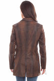 Scully Leather Leatherwear Womens Vintage Brown Ladies Jacket - Scully Leather