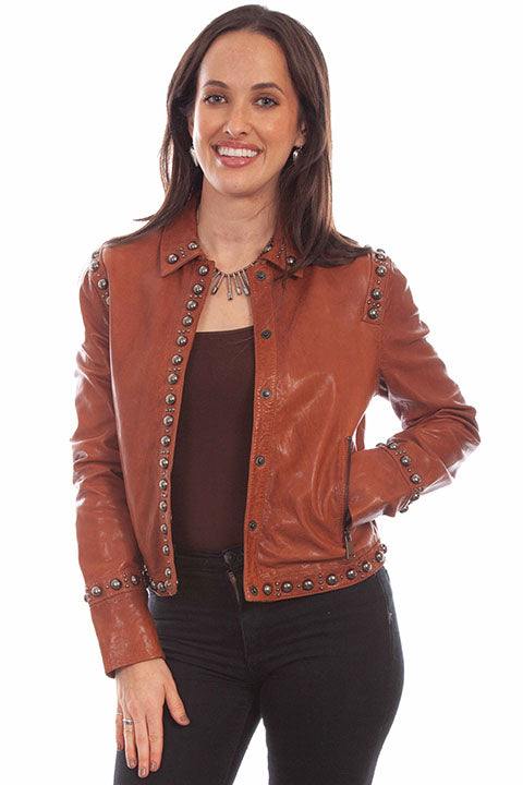 Scully Leather Leatherwear Womens Brown Ladies Jacket - Scully Leather