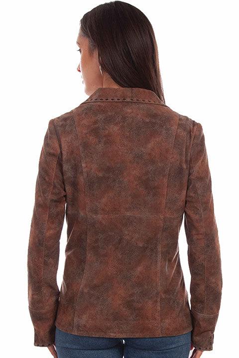 Scully Leather Leatherwear Womens Brown Lamb Suede Ladies Jacket - Scully Leather