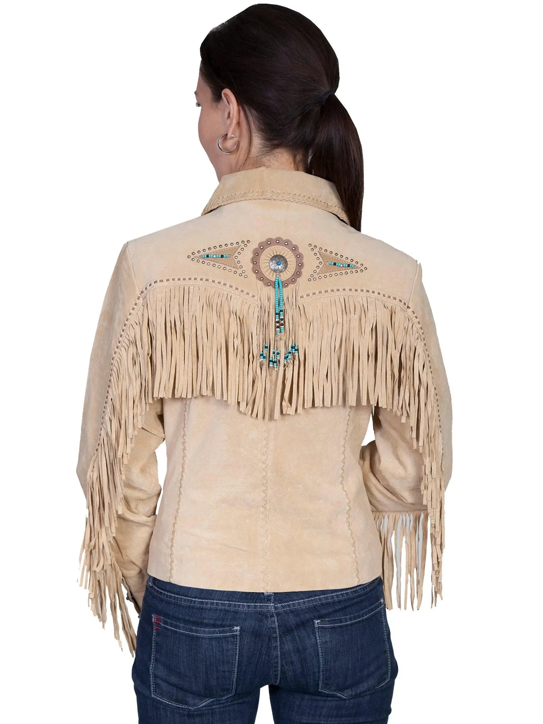 Scully CHAMOIS BOAR SUEDE FAWN Jacket - Scully Leather - Flyclothing LLC