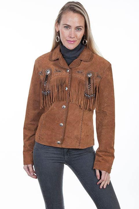 Scully CINNAMON BOAR SUEDE FAWN Jacket - Scully Leather