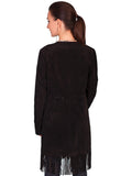 Scully BLACK BOAR SUEDE LADIES COAT - Scully Leather