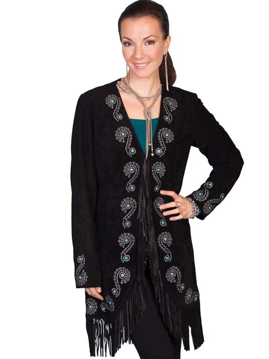Scully BLACK BOAR SUEDE LADIES COAT - Scully Leather - Flyclothing LLC