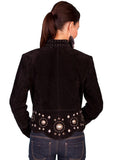 Scully BLACK BOAR SUEDE LADIES JACKET - Scully Leather