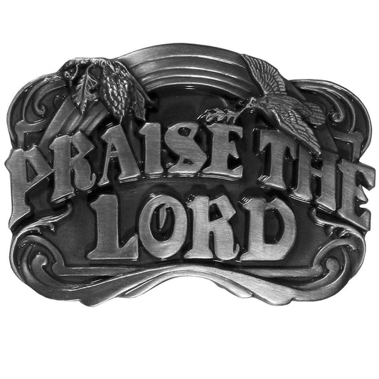 Praise the Lord Antiqued Belt Buckle - Flyclothing LLC