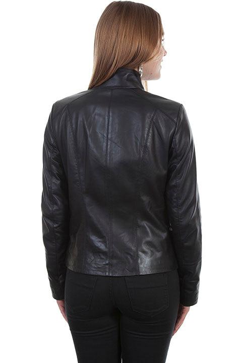 Scully Leather Black Lamb Zip Front Womens Jacket - Flyclothing LLC