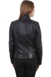 Scully Leather Black Lamb Zip Front Womens Jacket - Scully Leather