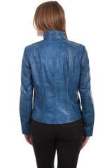 Scully Leather Denim Zip Front Jacket - Flyclothing LLC